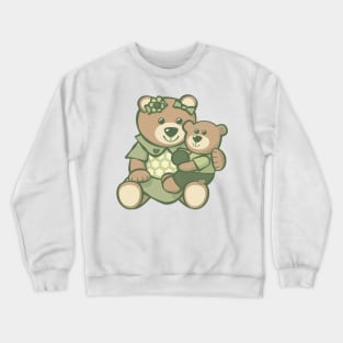 Teddy Bear Mom Baby Crewneck Sweatshirt